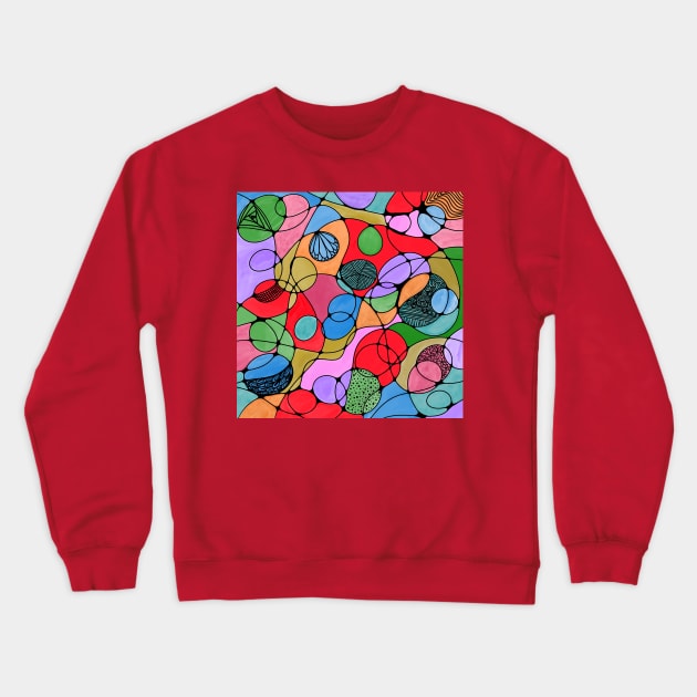 NEUROART DIGITAL WATERCOLOR Crewneck Sweatshirt by FLOWER_OF_HEART